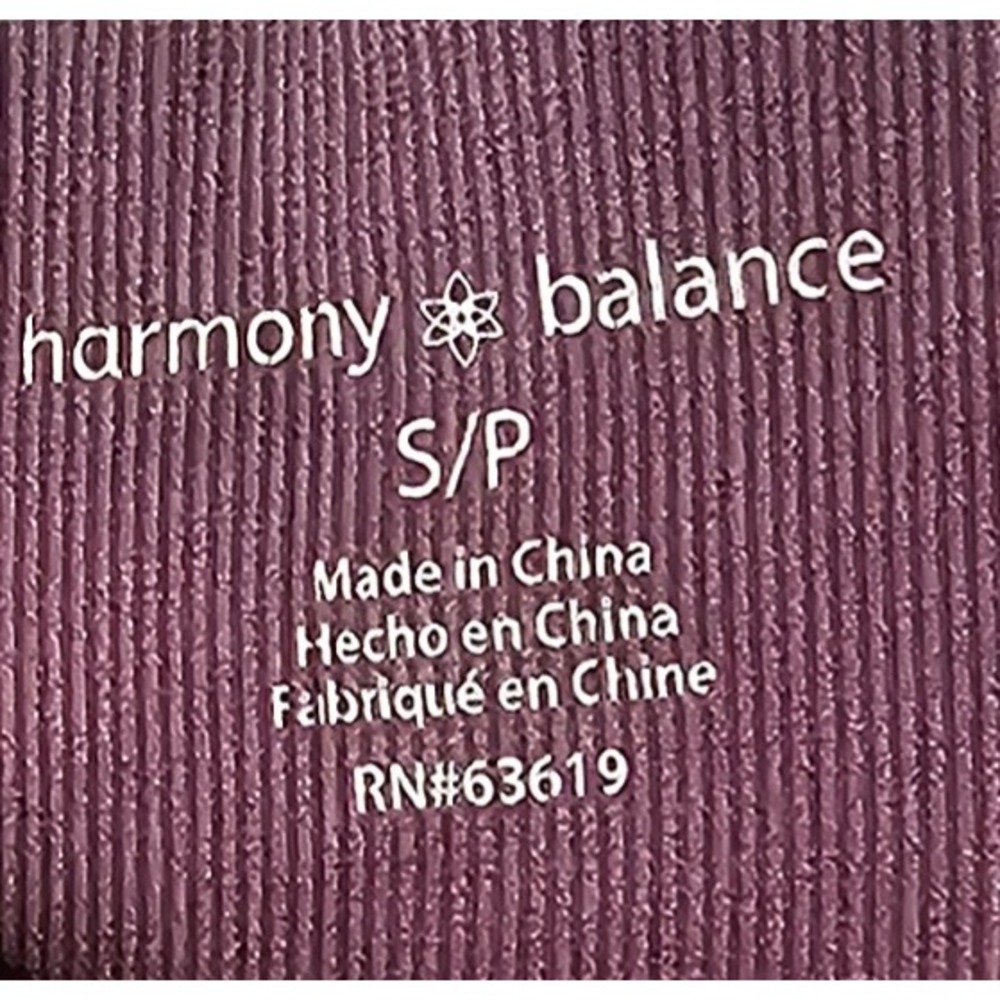 Harmony Balance Women Mineral‎ Wash Ribbed Moto Seamless Leggings Small Petite - Picture 5 of 5